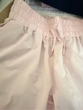 SSCO Light Pink Drawstring Athletic Waist Shorts
